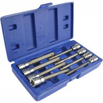 Secure 3/8 Long Drive Torx Star Tamper Bits (T25‑T60) – 8 Pack