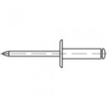 Rivetti in alluminio e acciaio 5 mm x 14 mm 500 pz