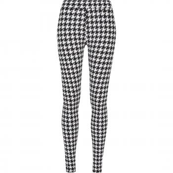 Collant donna Urban Classics nero/bianco