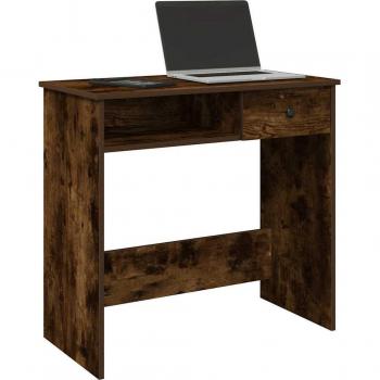 Bureau Élégant Chêne Fumé 80x40x75 cm