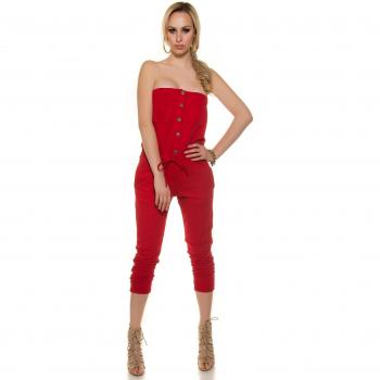 Knopfband-Overall in Longcut S