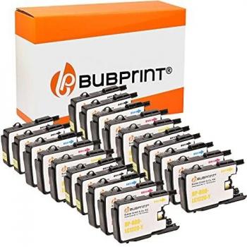 20 Brother Compatible Ink Cartridges for LC-1220 / LC-1240 / LC-1280, Black 32.6ml + Color 16.6ml
