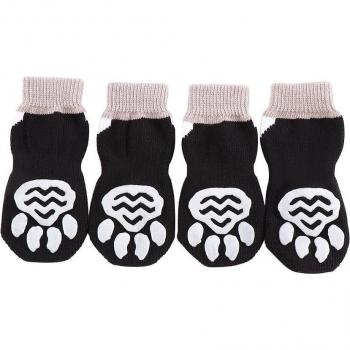 Rutschfeste Pfotenschützer für Hunde, 4er-Pack, gestrickt