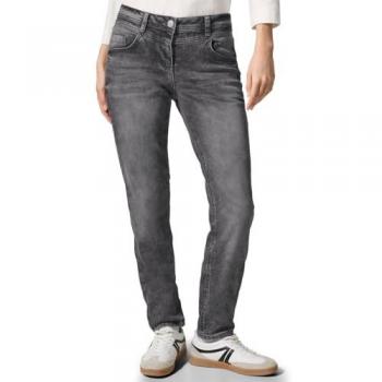 CECIL Damen‑Jeans Comfort‑Fit 38/32 – Schwarz – 83 % Baumwolle, 16 % Polyester, 1 % Elasthan – Middle Waist