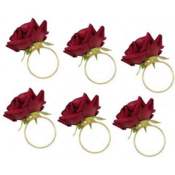 Servilletas con Anillo de Hebilla para Decoración de Mesa