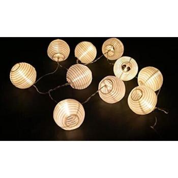 TrendLine Außenlichterkette 10 LED Kugeln warmweiß