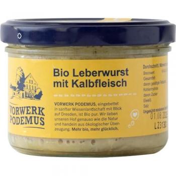 Kalbfleisch Bio Leberwurst von Vorwerk Podemus