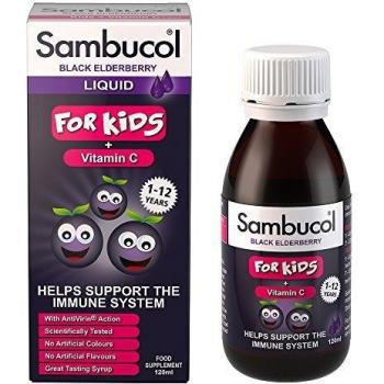 SAMBUCOL Pour Enfants : Supplément de Soutien du Système Immunitaire (120 ml)