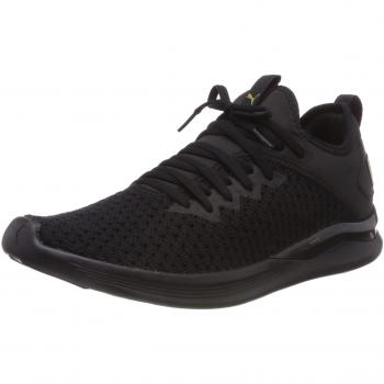 Puma Damen Laufschuhe Ignite Flash, Schwarz-Gold, 42 EU