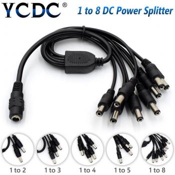 12V/9V CCTV Camera Female Power Splitter Cable for DVR