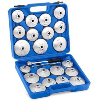Boîte de rangement « Vidange Clés‑Filtre » (21 cloches, clé à cliquet)