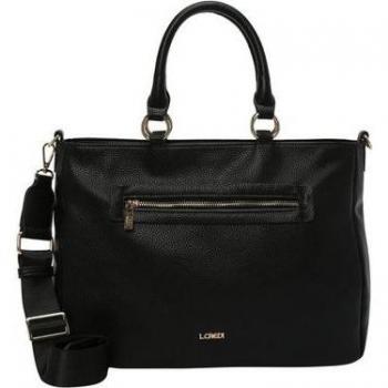 L.CREDI Damen‑Handtasche 37 cm, Schwarz, One Size, 1 Stück, 47,99 €