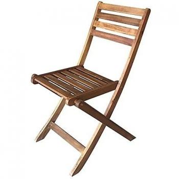 Sedia Pieghevole Amalfi 55x44x84 cm, Legno di Acacia FSC – Gardenia