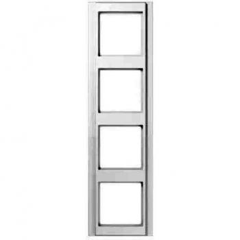 Marco Estético 4 Tomas 81x294mm A500 Blanco Alpino