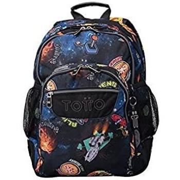 Mochila Escolar Totto Estampado Galaxia Crayoles Multicolor