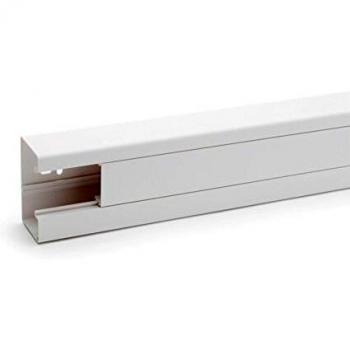Goulotte d'appareillage CLIDI L 2m blanc 90x55mm