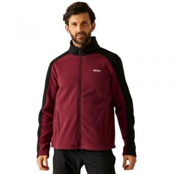 Hedman II Heavyweight Full Zip Fleece for Men, Size 3XL – Maroon / Black