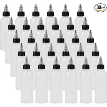 30-Pack LDPE Plastic Dropping Bottles 120ML