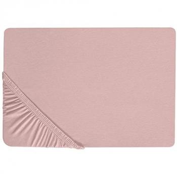 Couvre-lits rose Hofuf 90x200 cm en coton