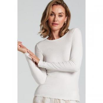 Hunkemöller Camisón de Manga Larga Blanco