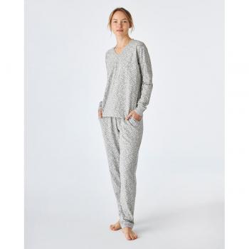 Set de Pijamas Grises y Estampados para Mujer J&J