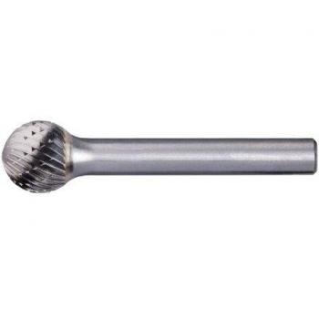 Fresa esférica de carburo 10 mm, 6 mm varilla, 49 mm largo