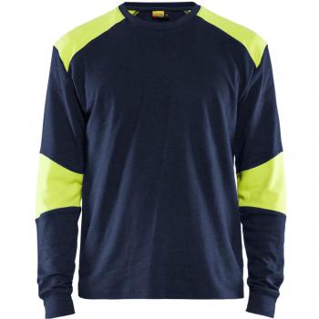 Blaklader ResistenteFuego LongManga XS Marina/Amarillo Fluorescente