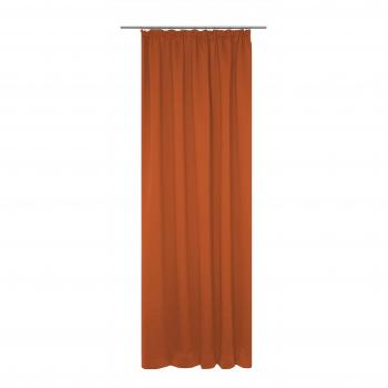 Wirth Dim Out Gardine – 1 Stück, Polyester, orange Terra, 180 × 145 cm