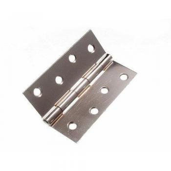 Steel Butt Hinge 100 mm (4) Chrome Finish with 20 Screws – Door GATE Model