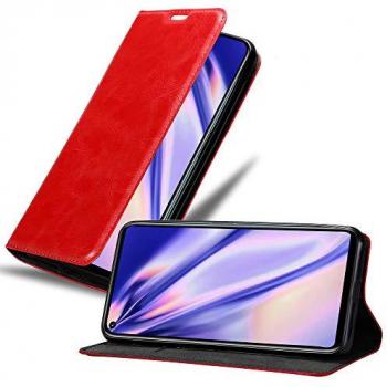 Case Libro Honor 20 Pro Rosso con Funzione Stand e Tasche per Carte