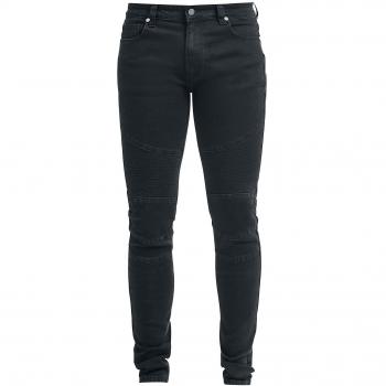 Tejanos Biker para Hombre Negro W38L34