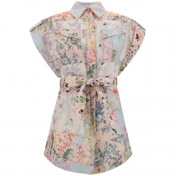Zimmermann Women's Floral Linen Jumpsuit Size S