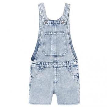 Shorts Denim NKFBella reg DNM bib per Ragazze 128-164 Azzurro