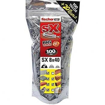 Fischer Big Pack Tacos SX Ø8x40mm 120 Unidades