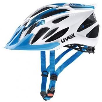 Uvex Unisex Fahrradhelm, Modell Flash, 57-61 cm, weiß-blau
