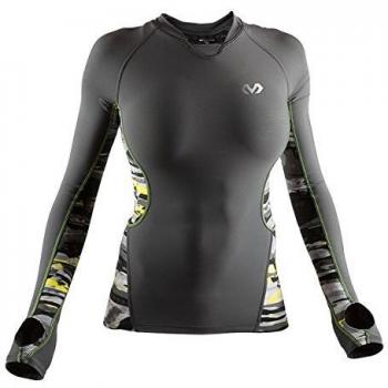 McDavid Damen T-Shirt Recovery MAX, Kohlegrau/Camobrightgelb S