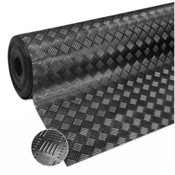 Zerbino Antiscivolo in Gomma 120x250 cm Isolante Nero