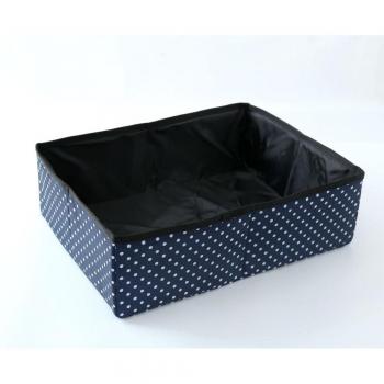 Foldable Pet Litter Box with Dot Design