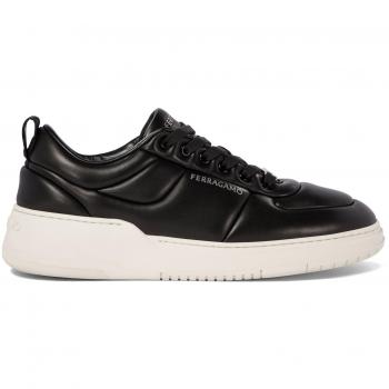 Ferragamo Men's Black Carom Sneakers, Size 8.5 US