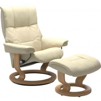 Stressless® Mayfair Relaxsessel mit Hocker, Classic Base, Eiche, 3 Größen