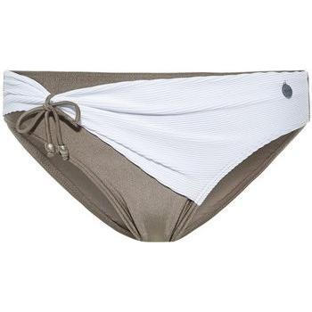 Maillot de bain bas Beachlife blanc plissé