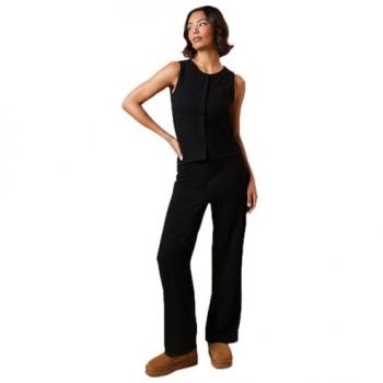 Womens Size 16 Black Brushed Straight Pants