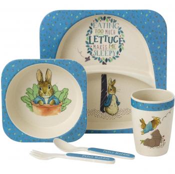 Peter Rabbit Beatrix Potter 5-Piece Dinner Kit