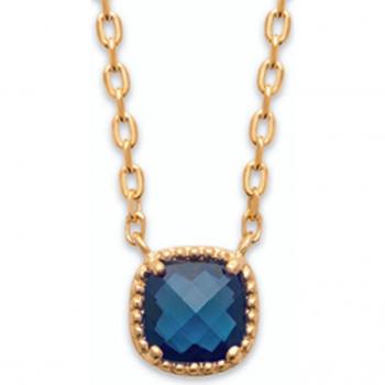 Collare Sissi 6x6 mm Blu 45 cm R5839