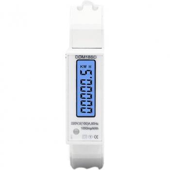 5(100A) Single Phase Din Rail RS485 Modbus-RTU Watt Meter