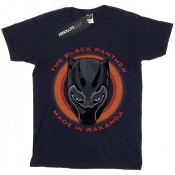 T-shirt Cotone Rosso Marvel Black Panther per Bambine