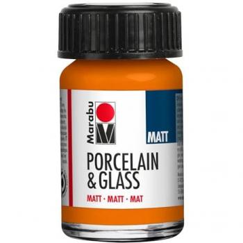 Marabu Farbe für Porzellan und Glas, matt, 15 ml, orange