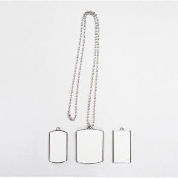 15pcs Heat Press Metal Dog Tags for Sublimation