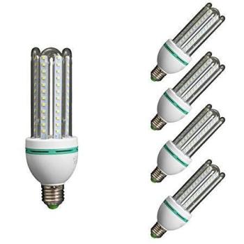 Bombilla de 12W LED 3U, 6400K, E27 – Kit 5 unidades