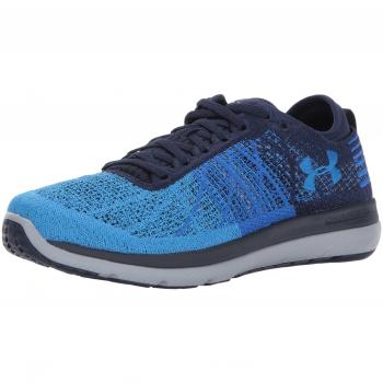 Zapatillas de running Under Armour Threadborne Fortis 3 para hombre, Azul marino medianoche / Mako Blue, 11.5 D
